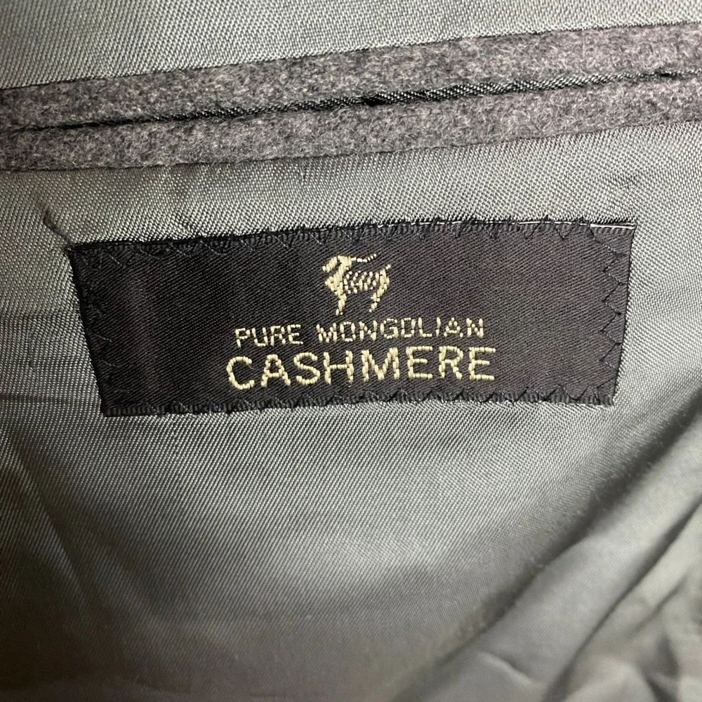 Posh Newport Beach Mens Grey Pure Mongolian Cashmere Blazer Sport Coat USA Made